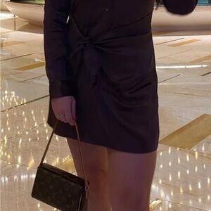 Zara Chic brown Long Sleeve Dress